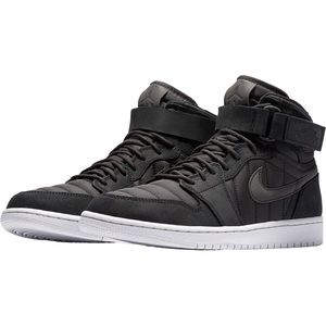 Rare 2017 Nike air Jordan 1 high strap dark grey suede basketball shoes men’s 7